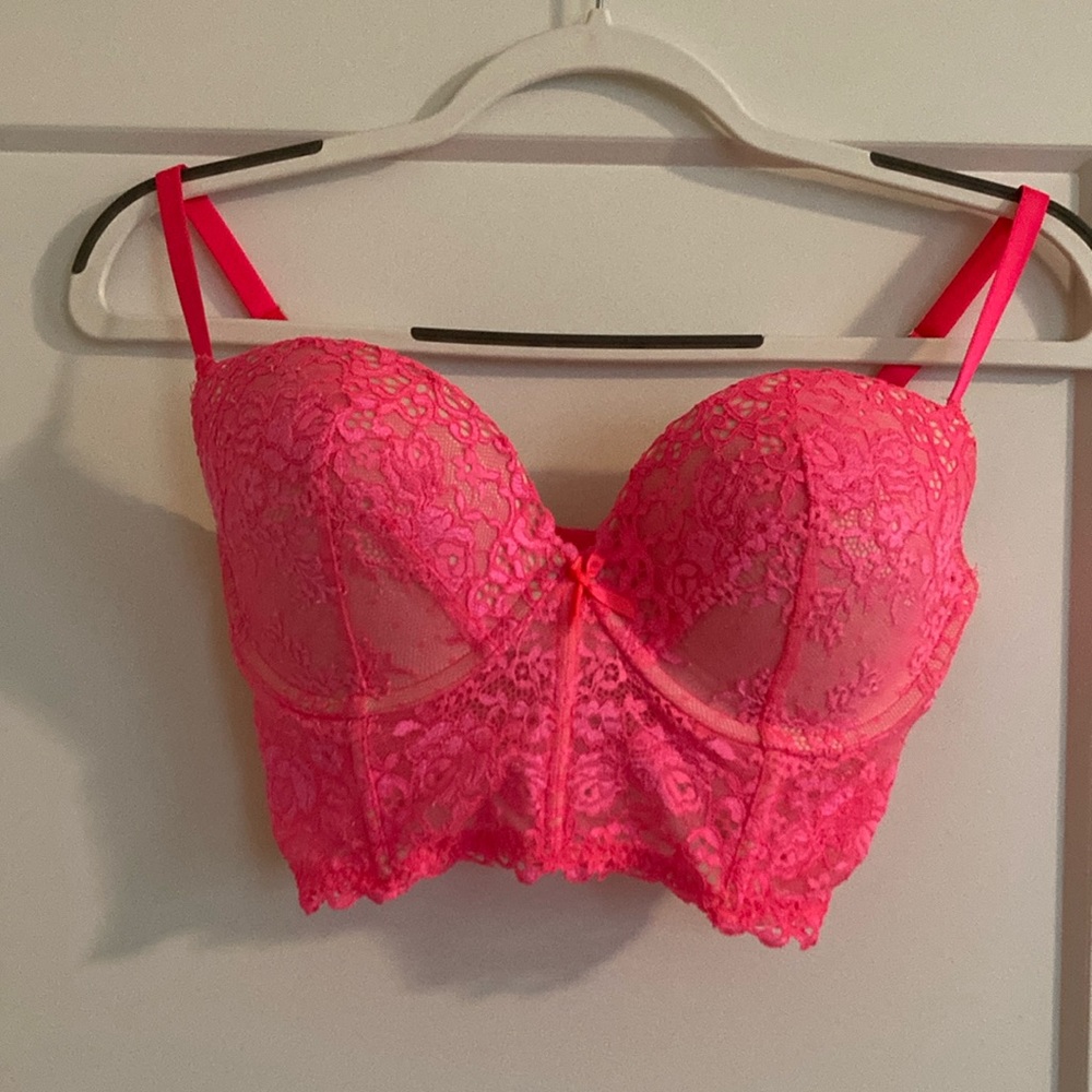 Victoria Secret bra. Like brand new. Bright pink